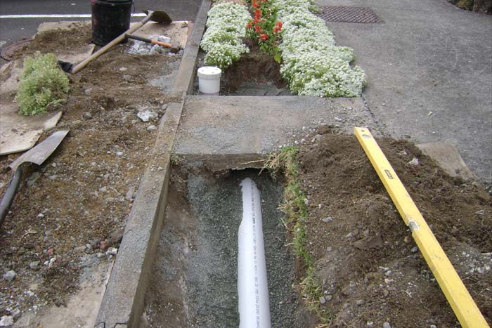 Installation Gulley Trap Connection